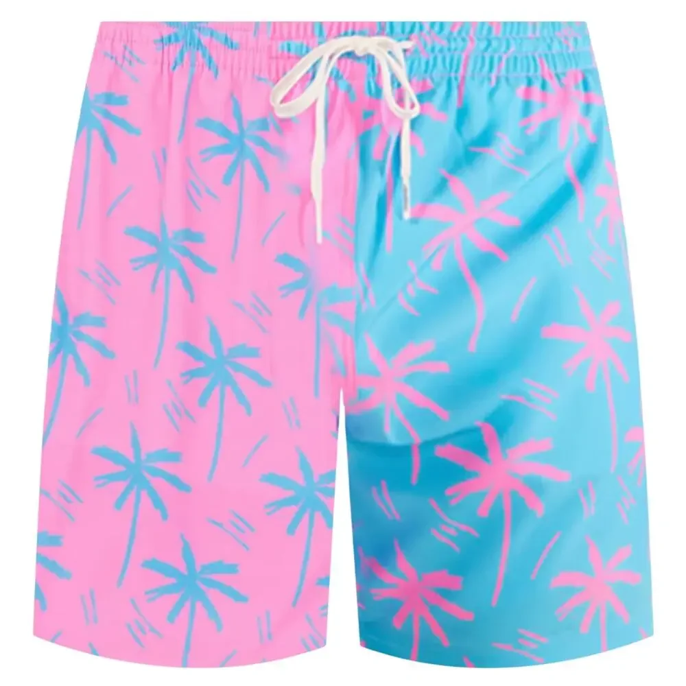 Chubbies Men's the prince of pints Quick Dry Swim Trunks, size M pink and blue